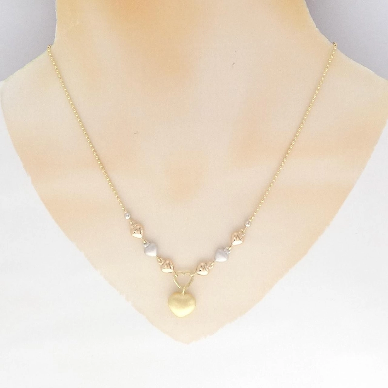 K18 Ba màu Heart Necklace - Hàng hiệu Authentic 859446