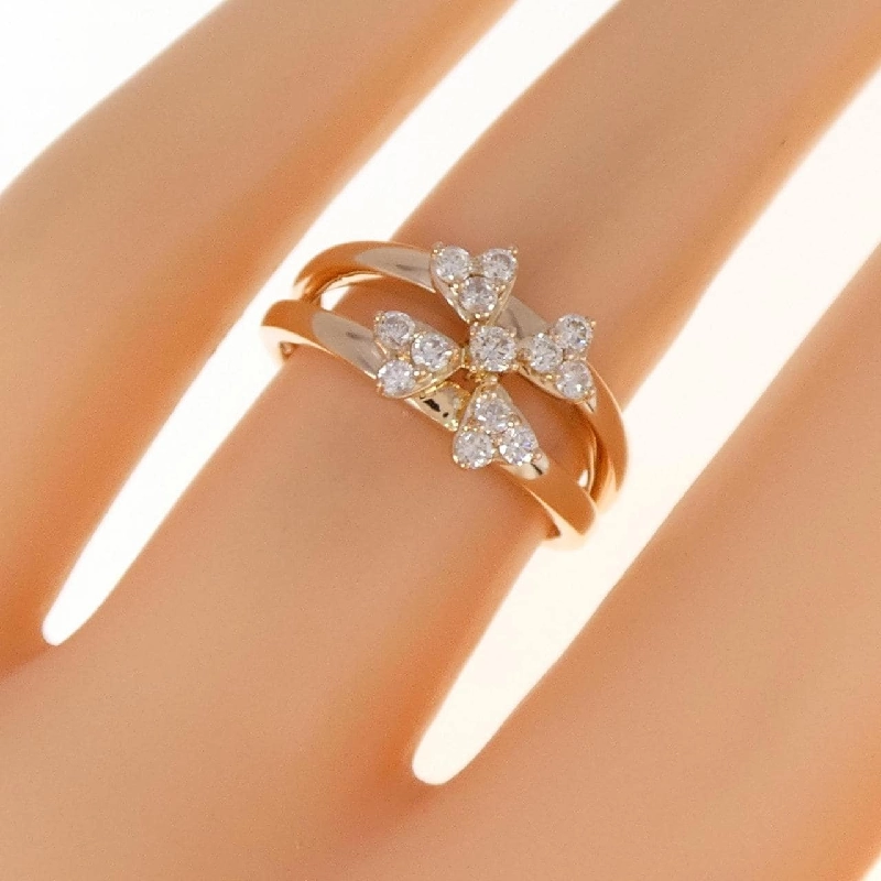 Nhẫn kim cương K18PG hoa 0.30CT 672397