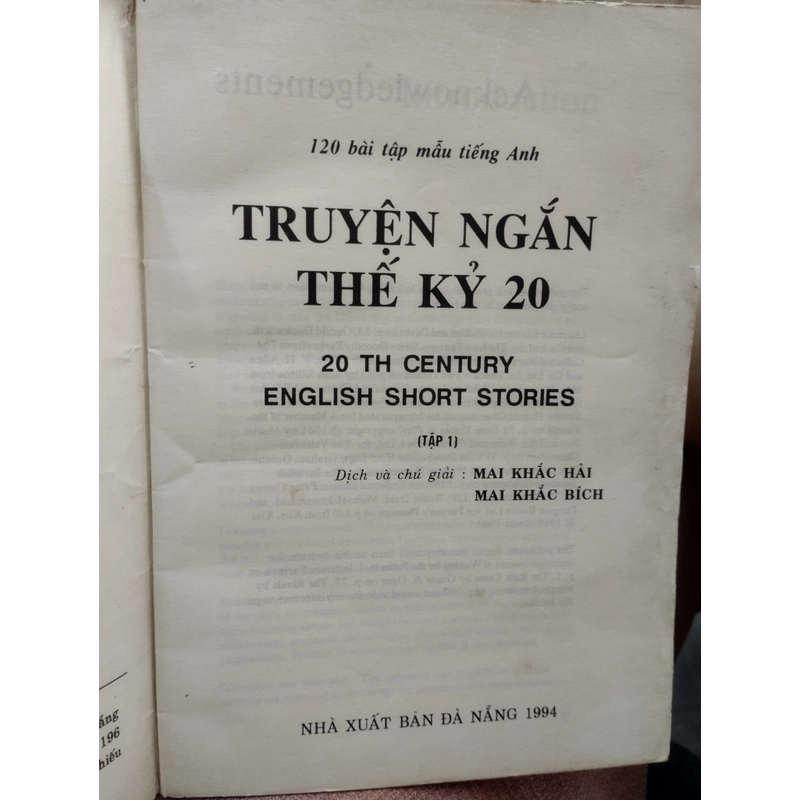 Những câu chuyện ngắn thế kỷ 20 _  120 bài tập Tiếng Anh 298265