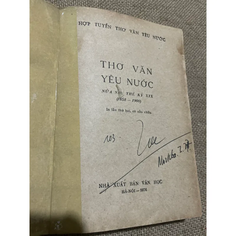 THƠ VĂN YÊU NƯỚC 1858-1900- GẦN 600 TRANG 568831
