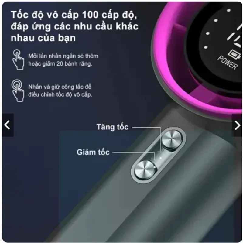 Quạt sạc cầm tay mini gió mạnh,100 tốc độ gió 991654