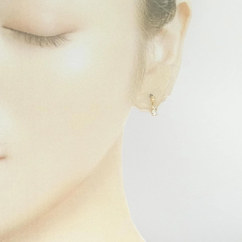 K18PG Bông tai Kim cương 0.20CT - Hàng hiệu Chính hãng 871539