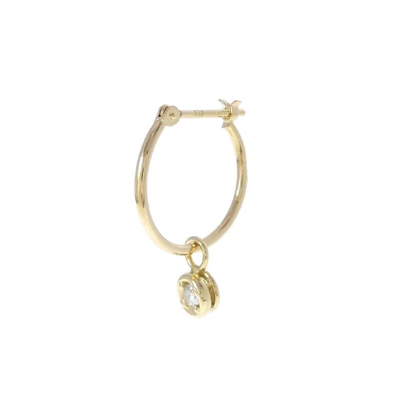 K18YG 2WAY Bông tai kim cương 0.05CT một bên - Hàng hiệu Authentic 869098