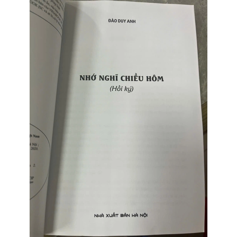 NHỚ NGHĨ CHIỀU HÔM- ĐÀO DUY ANH 532005