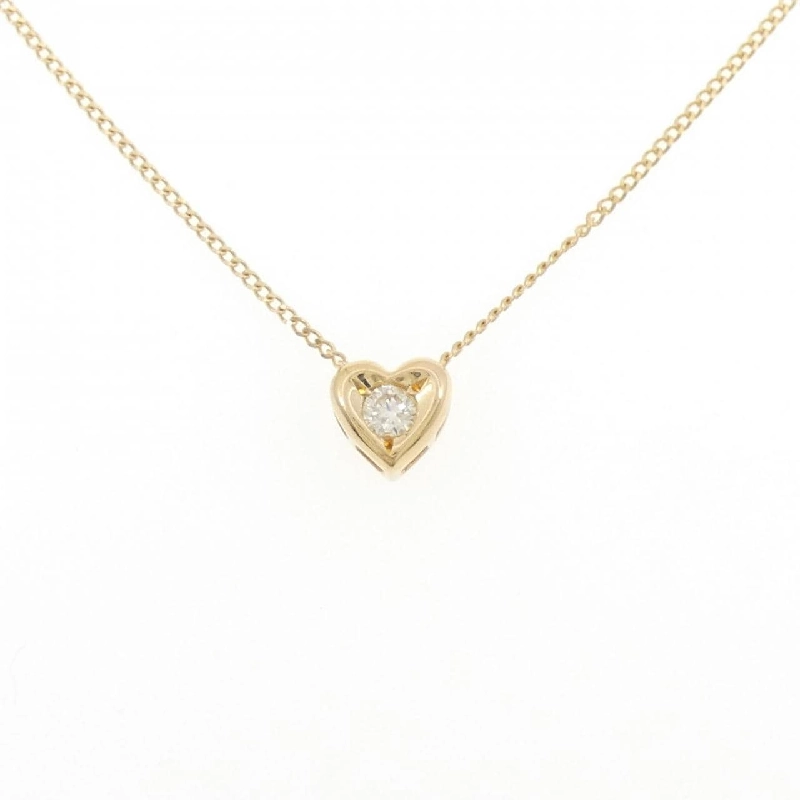 K18YG Dây chuyền kim cương hình trái tim 0.11CT - Hàng hiệu Chính hãng 856776