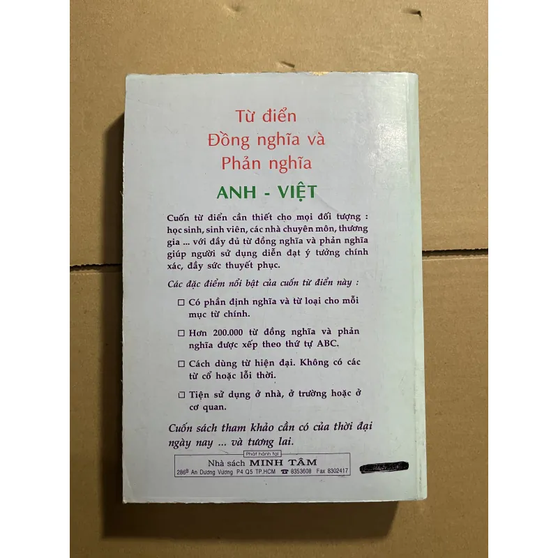 Từ điển đồng nghĩa và phản nghĩa Anh Việt 970078