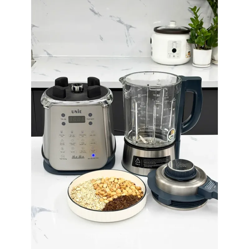 Máy làm sữa hạt UNIE V9S PRO dung tích 1,75L, xay nấu siêu êm, vệ sinh khử khuẩn tự động 799293