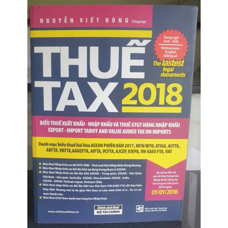 Sách Thuế Tax 2018 - Biểu thuế xuất khẩu, nhập khẩu, thuế GTGT 698094