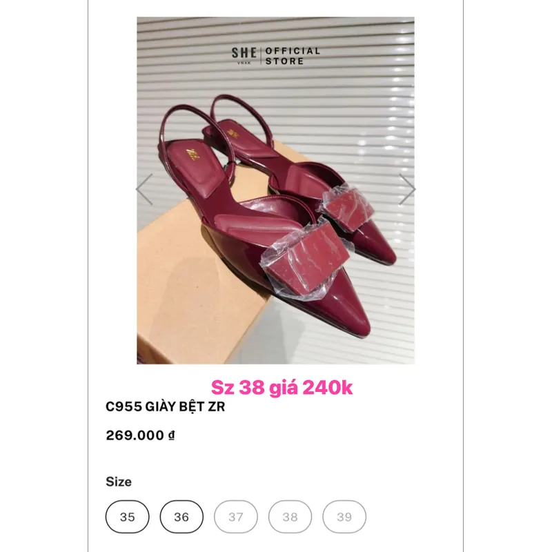 Giày stra và giày Zara 598604