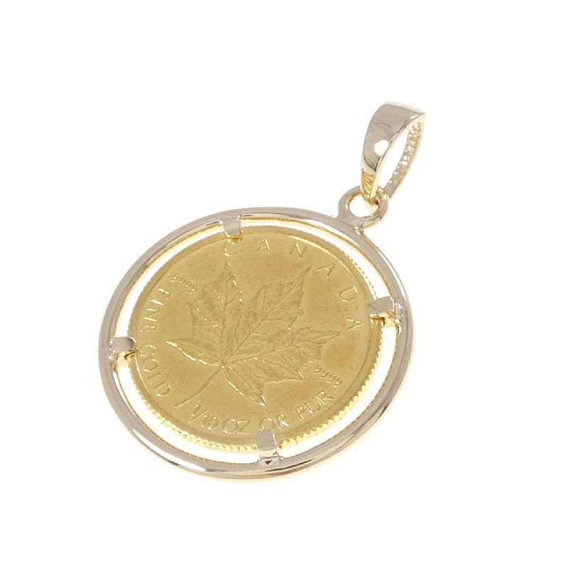14KYG(枠) Mặt dây chuyền đồng xu - Hàng hiệu Authentic 871063
