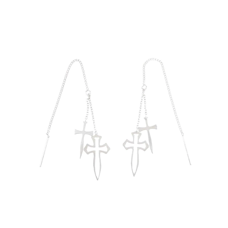 K14WG Khuyên tai chéo - Hàng hiệu Authentic 868779