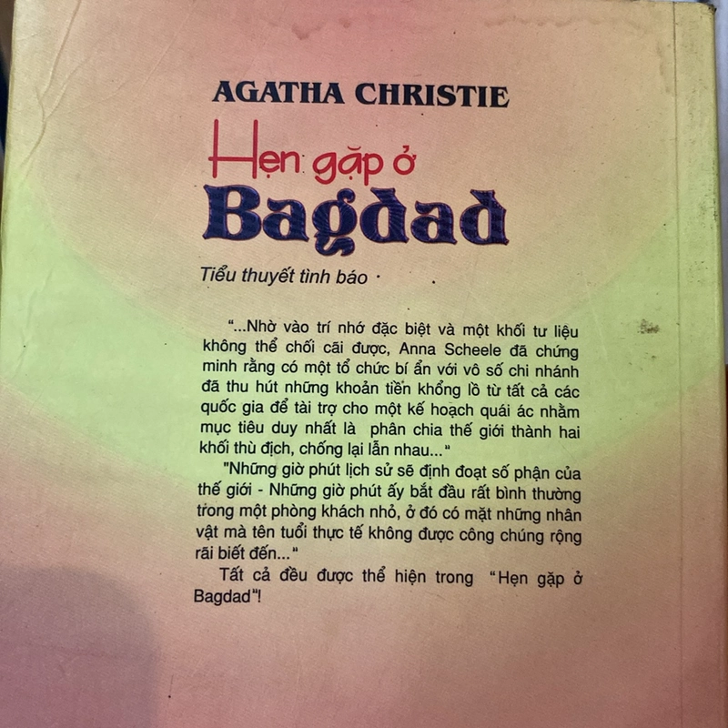 HẸN GẶP Ở BAGDAD (Tiểu thuyết tình báo của Agatha Christie) xuất bản năm 2003 470788