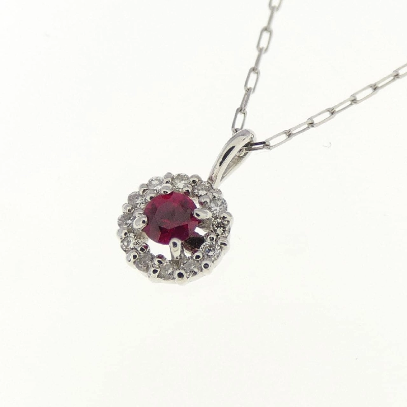 Dây chuyền ruby PT900 0.04CT - Hàng hiệu Authentic 861503