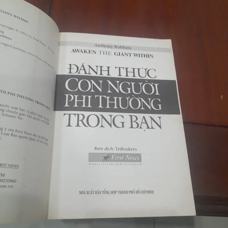 Anthony Robbins - ĐÁNH THỨC CON NGƯỜI PHI THƯỜNG TRONG BẠN 738190