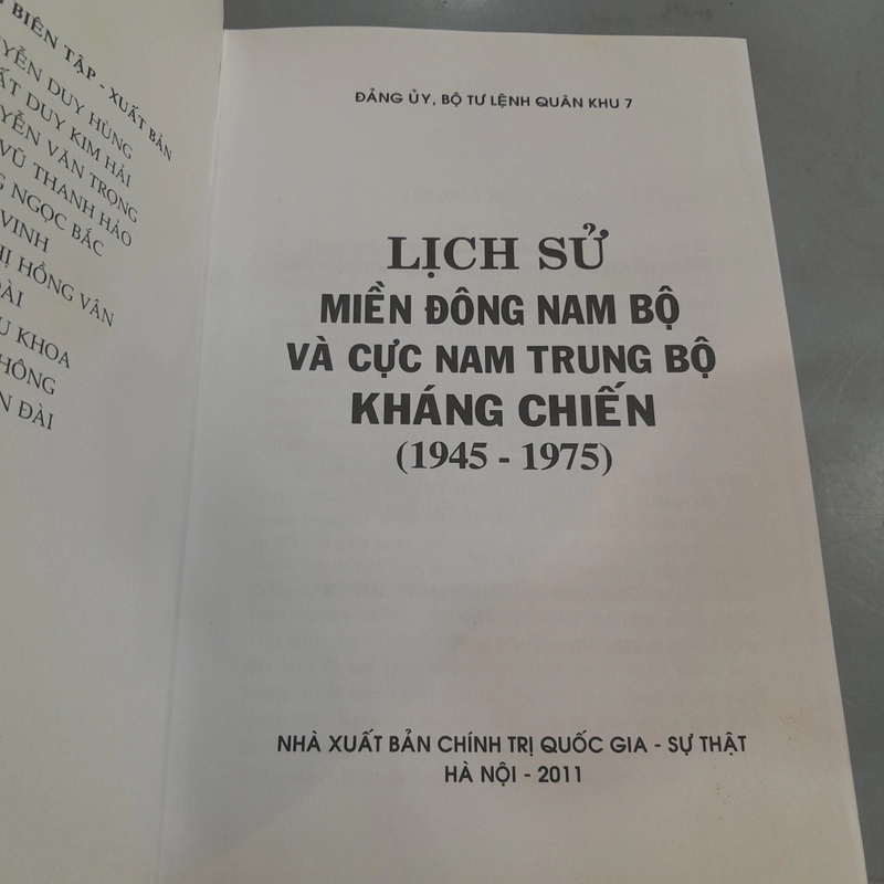 LỊCH SỬ MIỀN ĐÔNG NAM BỘ VÀ CỰC NAM TRUNG BỘ KHÁNG CHIẾN ( 1945 - 1975) 455145