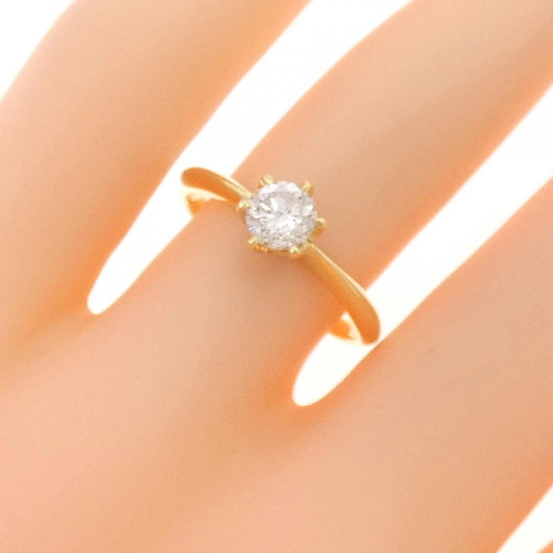 Nhẫn kim cương Solitaire K18YG 0.44CT - Hàng hiệu Chính hãng 847249