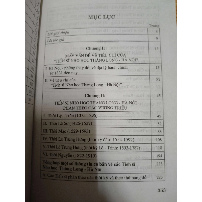 Tiến sĩ nho học Thăng Long Hà Nội - 2010 -355 trang LỊCH SỬ - CHÍNH TRỊ - TRIẾT HỌC ANTQ1301 762974