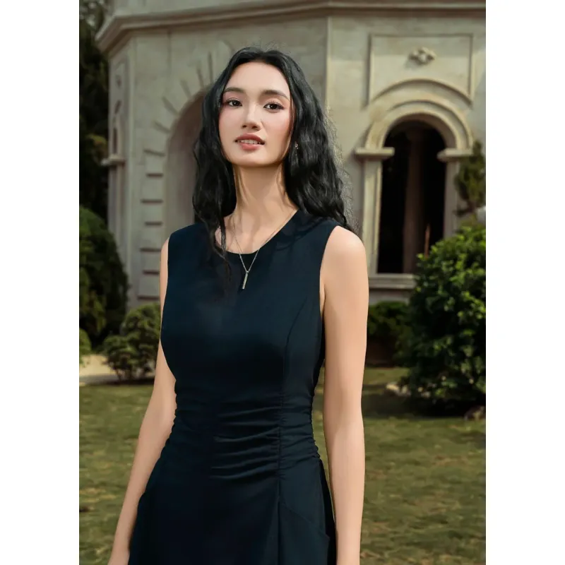 Đầm Elise size XL, màu tím than  991486