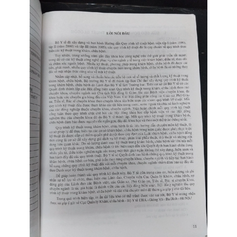 Hướng dẫn quy trình kỹ thuật bệnh viện chuyên ngành nhãn khoa - tai mũi họng Bỏng - phụ sản (nội khoa) tập 2 mới 90% HCM2606 Bộ y tế GIÁO TRÌNH, CHUYÊN MÔN 192974