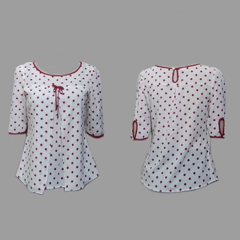 Áo chấm bi đỏ size M của Uni korean fashion  485705
