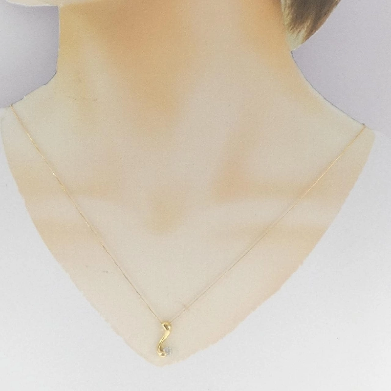 K18YG Dây chuyền kim cương 0.41CT - Hàng hiệu Chính hãng 860403