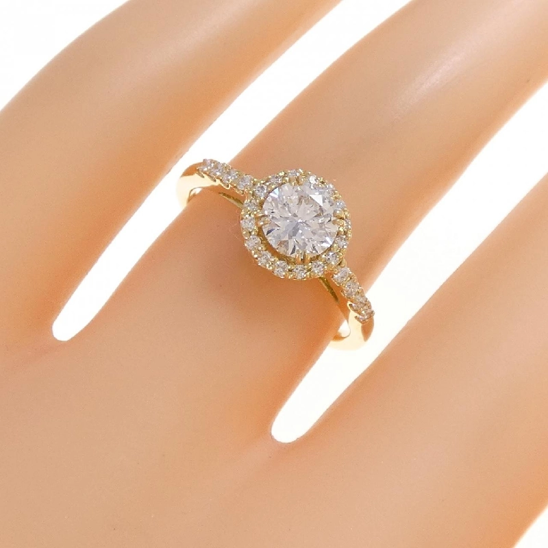 Nhẫn kim cương K18YG 0.563CT G SI2 EXT - Hàng hiệu Authentic 874087