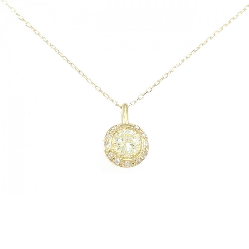 K18YG Dây chuyền kim cương 1.14CT - Hàng hiệu Chính hãng 858030