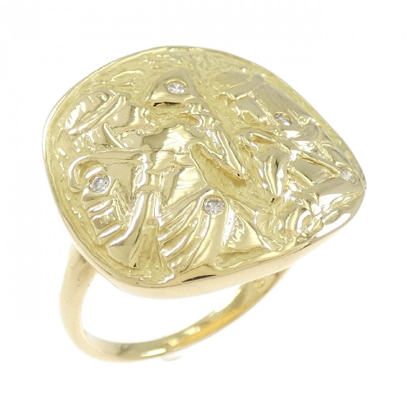 Nhẫn kim cương K18YG 0.05CT 668042