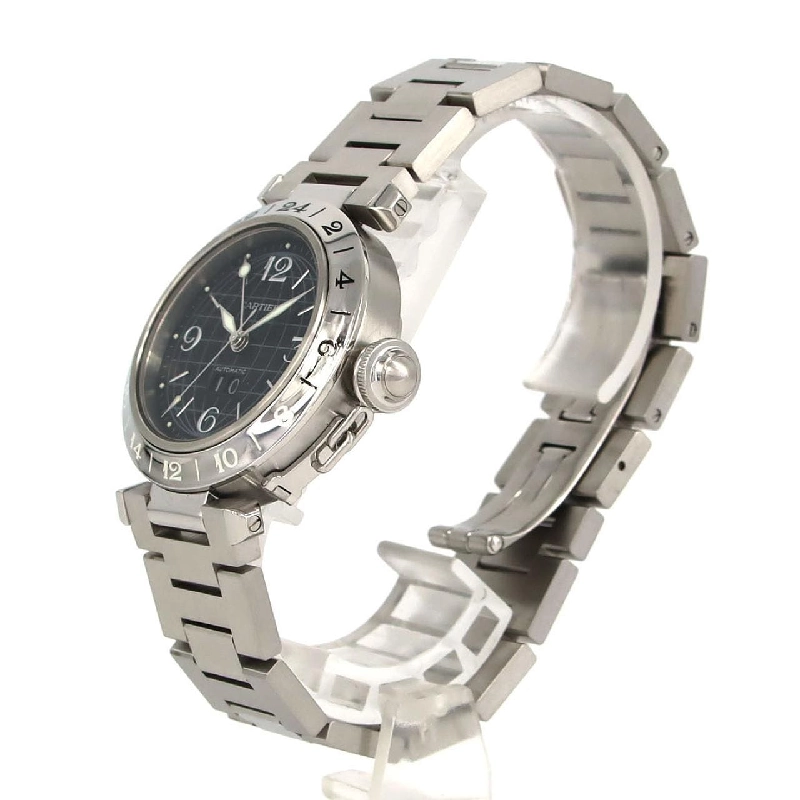 Cartier Pasha C GMT Grande Date W31049M7 SS Automatic - Hàng hiệu Authentic 874328