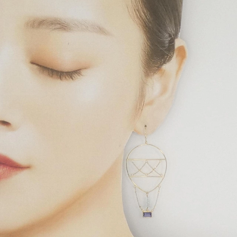 K10YG Iolite Bông tai - Hàng hiệu Chính hãng 868504