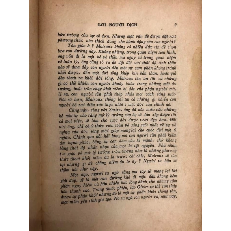 THÂN PHẬN CON NGƯỜI - André Malraux - Lê Thanh Hoàng Dân & Mai Vi Phúc dịch - 1972 442702