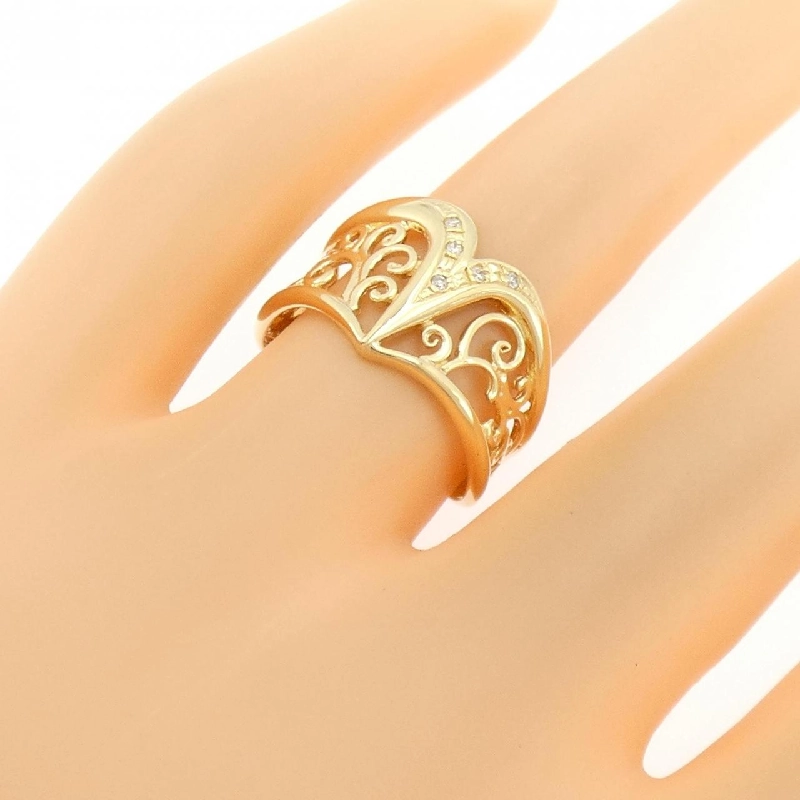 Nhẫn kim cương K18YG 0.03CT - Hàng hiệu Authentic 853843