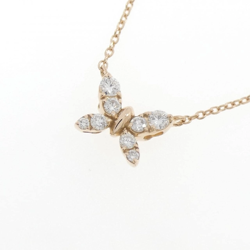 K18PG Bướm Kim Cương Dây Chuyền 0.20CT - Hàng hiệu Chính Hãng 855682