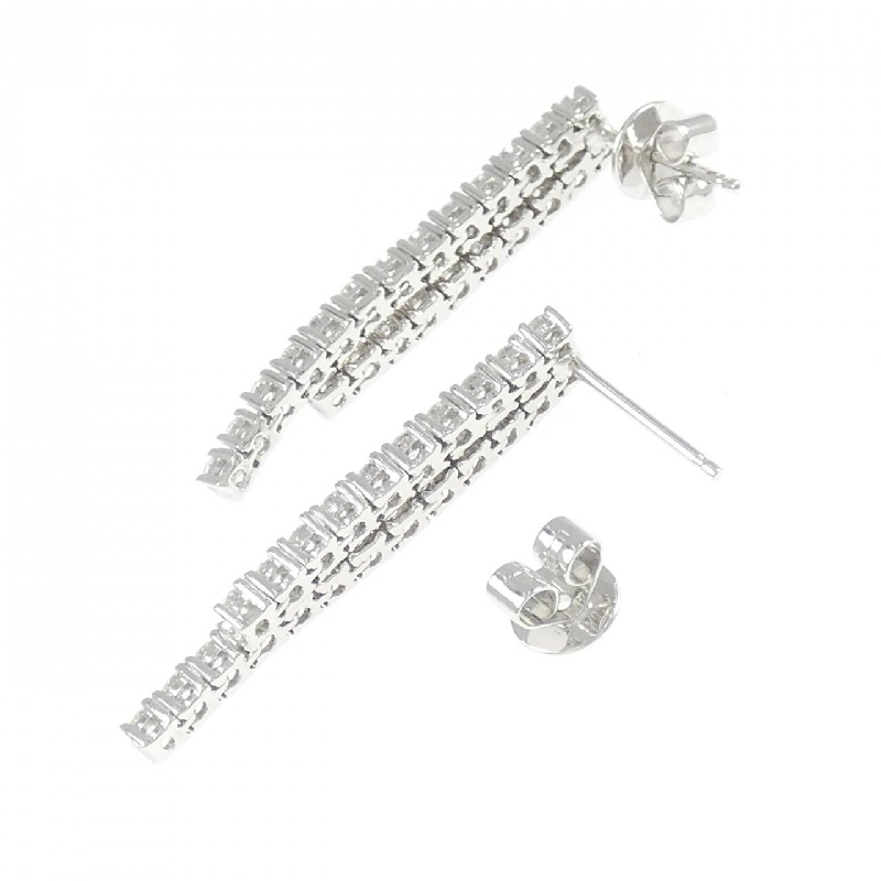 K18WG/750WG Bông tai kim cương - Hàng hiệu Authentic 867225