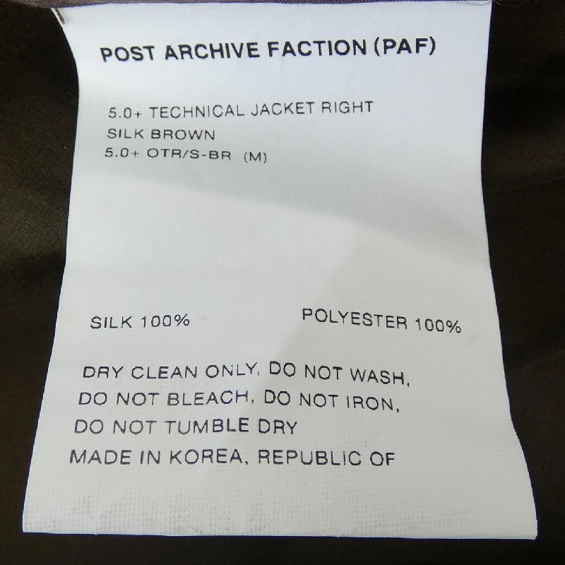 Áo khoác POST ARCHIVE FACTION - Hàng hiệu Authentic 895935