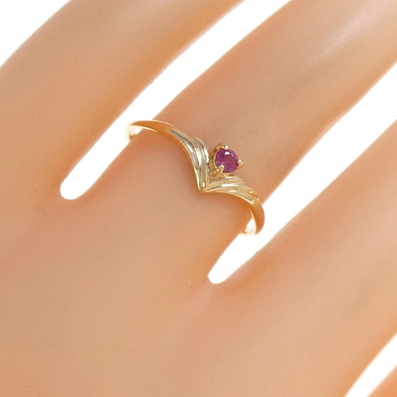 Nhẫn ruby K18YG 670300