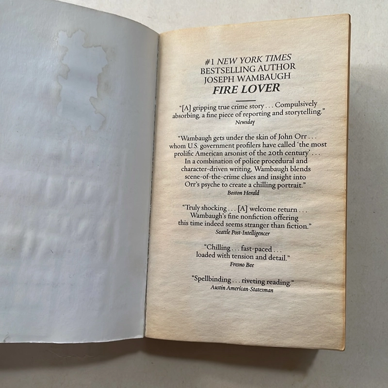 Fire lover - Joseph Wambaugh 496847