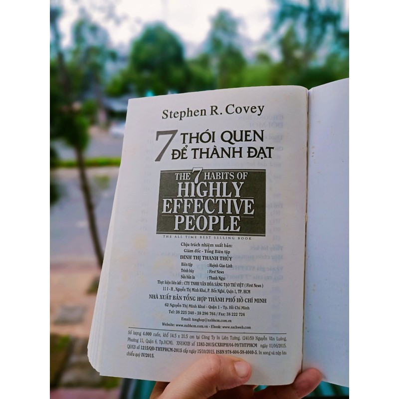 7 thói quen để thành đạt - The 7 Habits - Stephen R. Covey (NXB Trẻ - Sách mới 80%) 195766