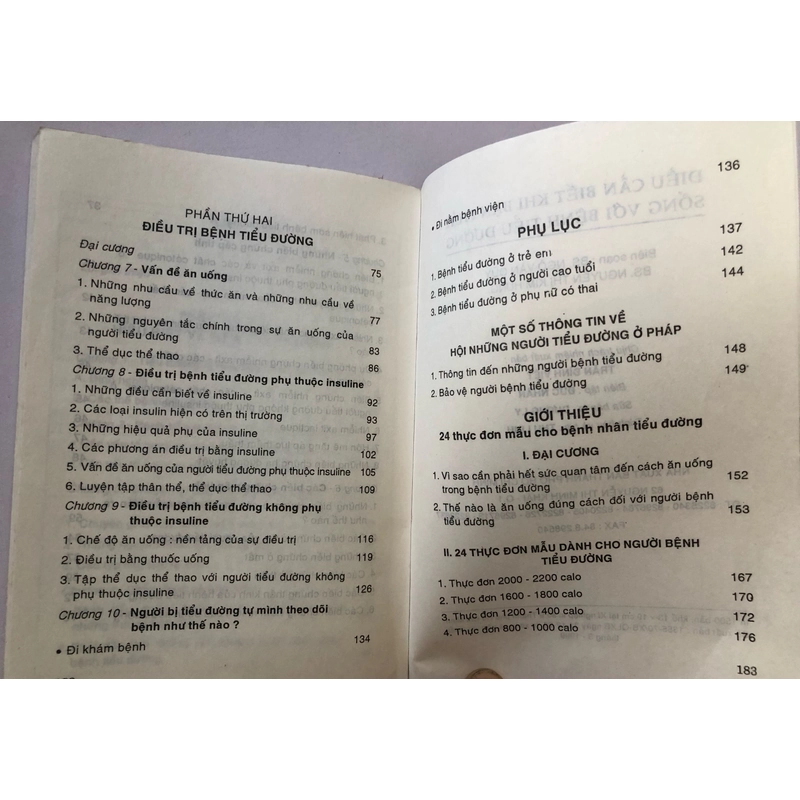 ĐIỀU CẦN BIẾT KHI BẠN PHẢI SỐNG VỚI BỆNH TIỂU ĐƯỜNG  - 183 trang, nxb: 1999 322300