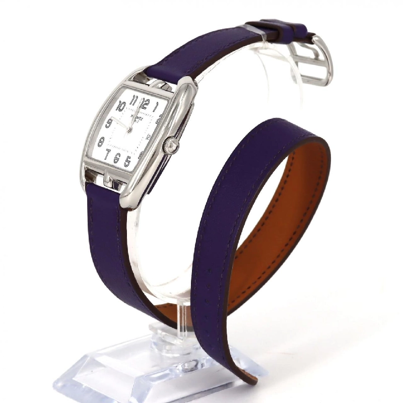Hàng hiệu Authentic - Đồng hồ Hermès Cape Cod Tonneau Double Tour CT1.710 SS Quartz 880185