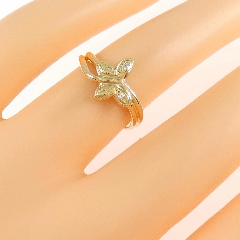 Nhẫn kim cương bướm K18YG 669298