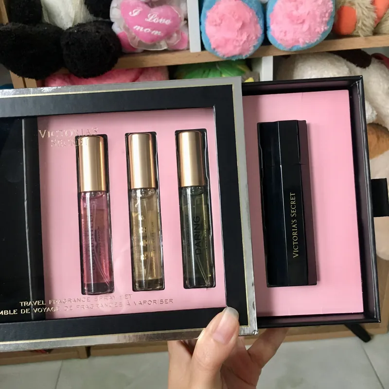 Set nước hoa nữ Victoria's Secret 3 mùi hương + vỏ đựng chai xịt chính hãng mới 100% 704368