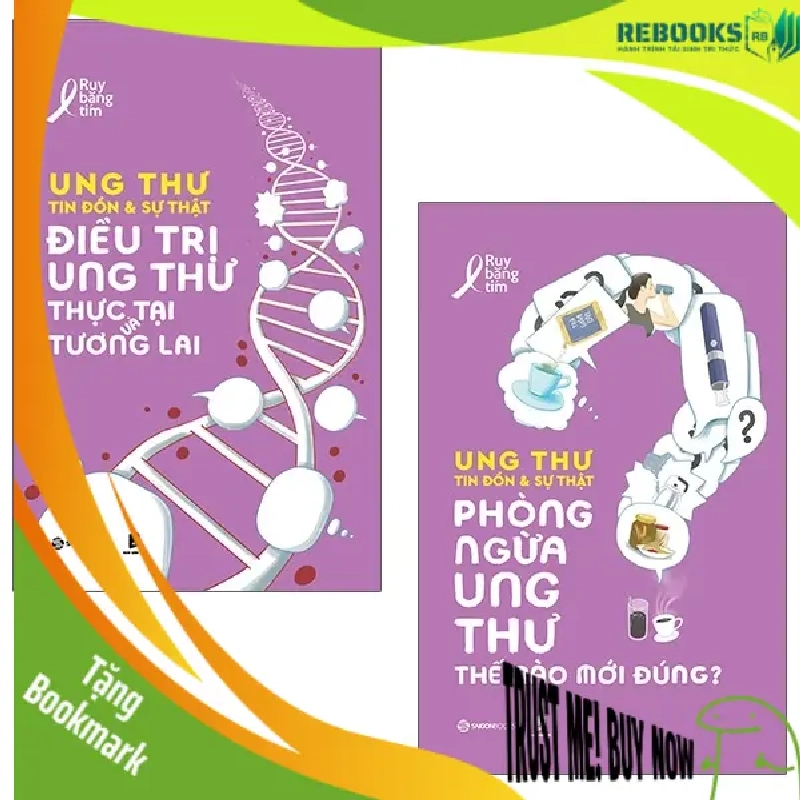 (TẶNG BOOKMARK) Bộ sách: Ung thư tin đồn & sự thật (2 quyển)_320K - Ruy Băng Tím - 2021 940001