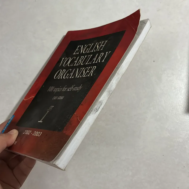 English Vocabulary organiser 720612