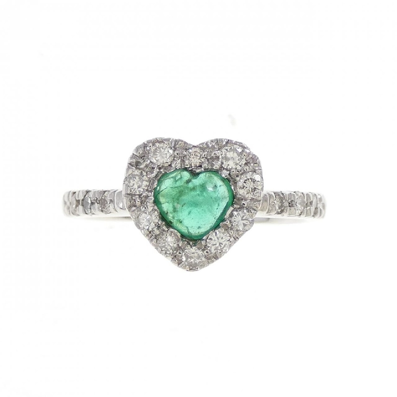 Nhẫn Emerald 750WG hình trái tim 0.39CT 669247