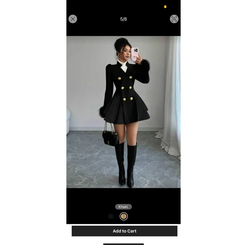 Áo khoác nữ thanh lịch sang trọng 714303