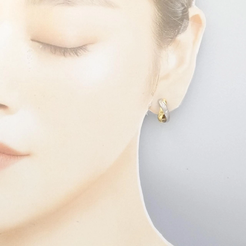 K18YG/K18WG Bông tai kim cương 0.10CT - Hàng hiệu Chính hãng 873199