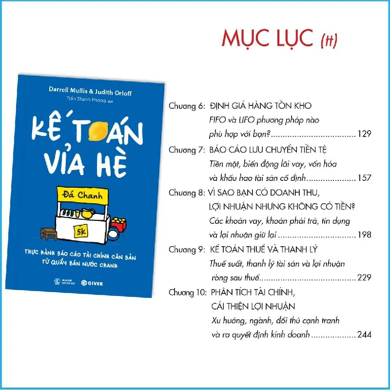 Kế Toán Vỉa Hè - Darrell Mullis & Judith Orloff - GIVER BOOKS - MARKETING KINH DOANH 595428