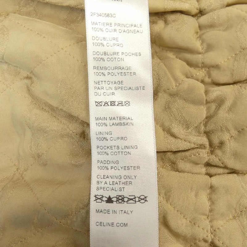 【Mã giảm giá】Áo khoác da CELINE 637709