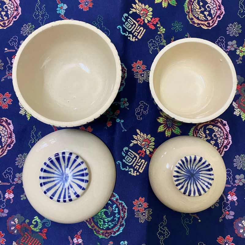 - Combo 2 Thố gốm có nắp | River of Ganga, hiệu Tuhuceramics - Freeship, tặng 2 vòng tay  291059